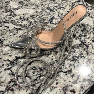 ASOS Crystal wrap pointy heels